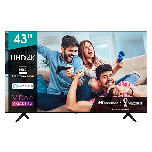 Hisense 43AE7000F UHD TV 2020 - Smart TV Resolución 4K con Alexa integrada, Precision Colour, escalado UHD con IA, Ultra Dimming, audio DTS Studio Sound, Vidaa U 4.0