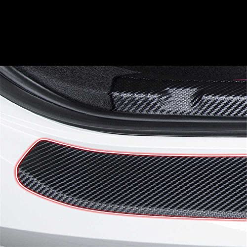 HJPOQZ Pegatinas de Fibra de Carbono protegidas del Protector del Maletero del Parachoques Trasero del Coche, aptas para Ford ST Racing Focus 2 3 Fiesta Ecosport Escort