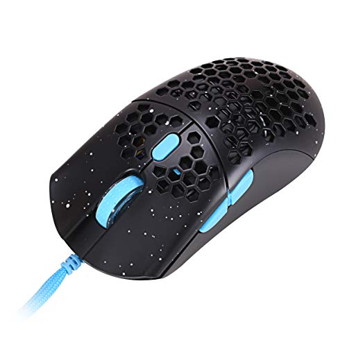 HK Gaming Sirius M - Ratón ambidiestro para juegos (16 000 cpi, 6 botones, 54 g, edición limitada (Sirius-M, Phantom & Blue