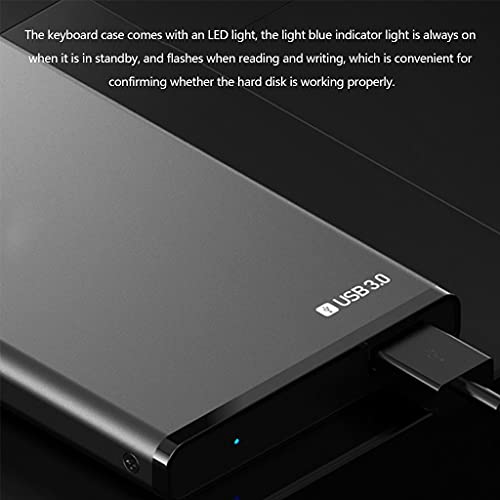 HLLR Disco Duro Externo Disco Duro Externo Disco Duro SSD de Alta Capacidad HDD 2.5"Almacenamiento USB 3.0 6TB Disco Duro Externo móvil para PC portátil