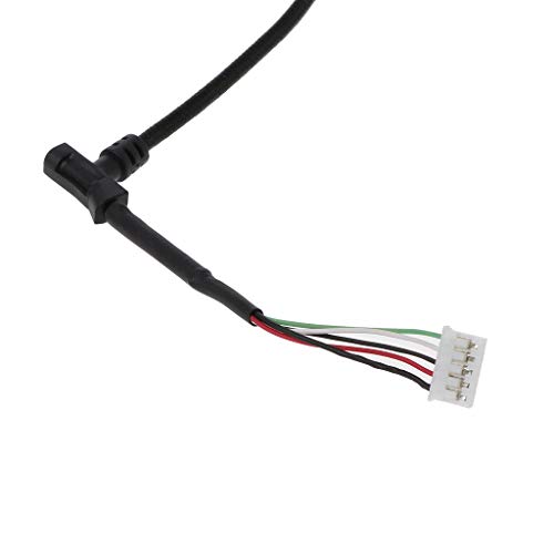 HLLR Teclado y ratón, Cable de Repuesto para ratón USB de línea Trenzada de Nailon Duradero Chapado en Oro para ratón para Juegos Razer Imperator