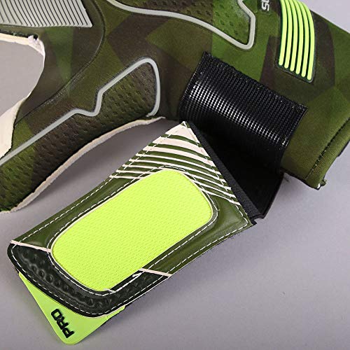 HO Soccer Supremo Pro II Kontakt Evolution Green Space Guantes De Portero, Unisex Adulto, Verde/Gris, 7