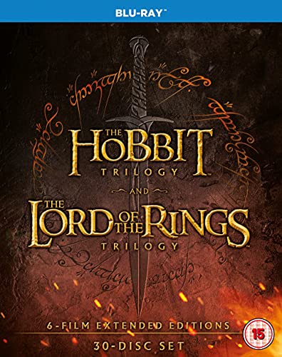 Hobbit Trilogy/The Lord Of The Rings Trilogy: Extended... (30 Blu-Ray) [Edizione: Regno Unito] [Reino Unido] [Blu-ray]