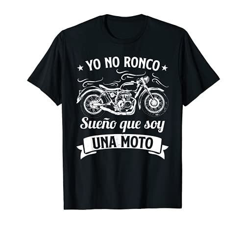 Hombre Divertido Motero Biker Regalos Motoristas Sueño Con Motos Camiseta