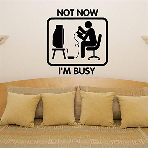 Home Improvement is not Busy Now, I Am Busy, Gamers, Juegos, Xbox Ps, Consola, Calcomanías de dormitorio, Pegatinas de pared, Regalos 70 x 74 cm