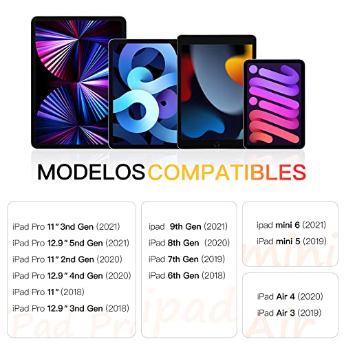 Hommie Lápiz iPad para 2018-2021, Pencil iPad con Rechazo Palma, Detección de Inclinación, Lapiz para iPad Sin Demora, lápiz para iPad 6-9th Gen,iPad Mini 5/6 Gen,iPad Air 3/4 Gen,iPad Pro11''/12.9''