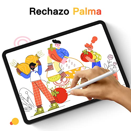 Hommie Lápiz iPad para 2018-2021, Pencil iPad con Rechazo Palma, Detección de Inclinación, Lapiz para iPad Sin Demora, lápiz para iPad 6-9th Gen,iPad Mini 5/6 Gen,iPad Air 3/4 Gen,iPad Pro11''/12.9''
