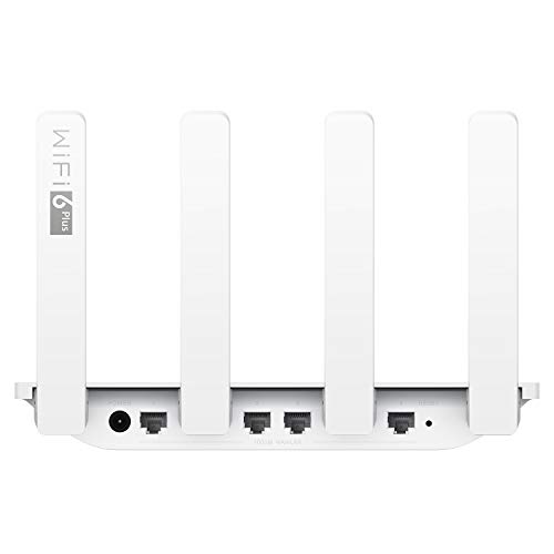 HONOR Router 3-Enrutador Inalámbrico de Doble Banda, WiFi 6, Velocidad de Wi-Fi hasta 3000 Mbps(5GHz + 2.4 GHz), 4 Antenas, 4x Puertos Gigabit, Blanco