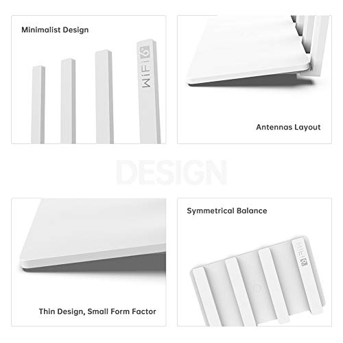 HONOR Router 3-Enrutador Inalámbrico de Doble Banda, WiFi 6, Velocidad de Wi-Fi hasta 3000 Mbps(5GHz + 2.4 GHz), 4 Antenas, 4x Puertos Gigabit, Blanco