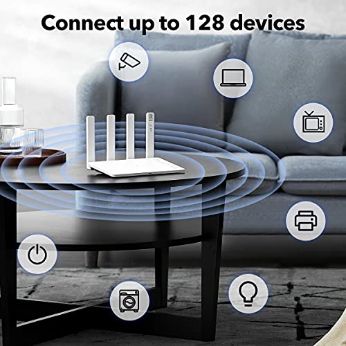 Honor Router 3-Enrutador Inalámbrico Doble Banda, WiFi 6, 4 Antenas, Velocidad de Wi-Fi Hasta 2402 Mbps/5 GHz + 574 Mbps/2.4 GHz, 4x Puertos Gigabit