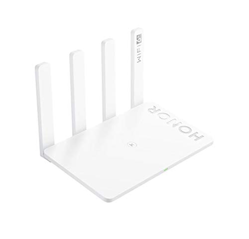 HONOR Router 3 WiFi 6 Plus 3000Mbps Router inalámbrico Dual Core 1.2GHz Processor Smart Home Internet Router Versión Global, Blanco
