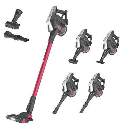 Hoover H-FREE 300 HOME HF322HM Aspiradora escoba sin Cable, sin Bolsa, 3 en 1: Escoba, de Mano y Vertical, Autonomía 40min,Carga ultrarápida 2,5h, Motor Direct Impulse, Ciclónico,Dual LED,12500Pa