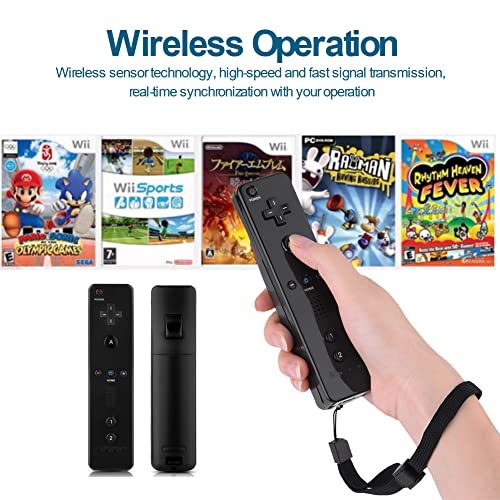 Hopcd Controlador de Juegos de Wii,Controlador de Juego Inalámbrico Gamepad con Joystick analógico,Detección Triaxial Aceleración Incorporada para Mejorar el Gamepad Somatosensorial para WiiU/Wii