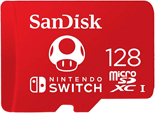 Hori - Fighting Stick Mini (Nintendo Switch/Pc) + Sandisk Microsdxc Uhs-I Tarjeta Para Nintendo Switch 128Gb, Producto Con Licencia De Nintendo