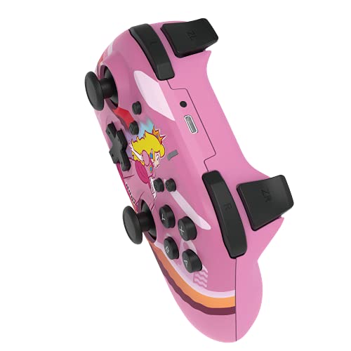 Hori - Mando Inalámbrico Horipad Peach - Licencia Oficial (Nintendo Switch)