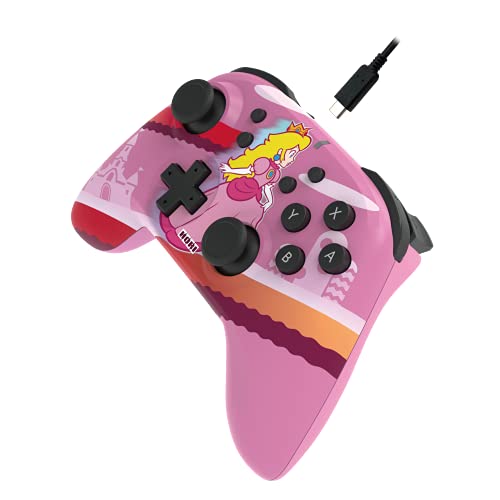 Hori - Mando Inalámbrico Horipad Peach - Licencia Oficial (Nintendo Switch)