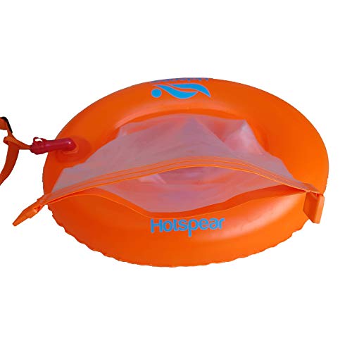 Hotspear Boya De Natación para Aguas Abiertas con Bolsa Estanca Forma Donut, con Dos Cámaras de Aire Acceso ininterrumpido Swimming Dry Bag Buoy