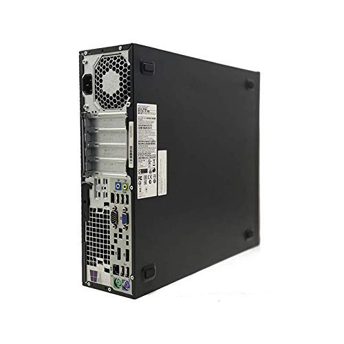 HP EliteDesk 800 G1 SFF - Ordenador de sobremesa (Intel Core I5-4570 3.2 GHz, 8GB de RAM, Disco HDD 500GB, Lector DVD, Windows 10 Pro) Negro (Reacondicionado)