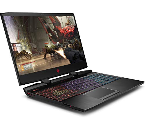 HP OMEN 15-dc1049ns - Ordenador portátil de 15.6" FullHD IPS (Intel Core i5-9300H, 16GB RAM, 512GB SSD, Nvidia GTX1650-4GB, sin sistema operativo) negro sombra - Teclado QWERTY Español
