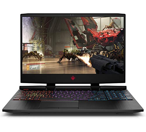 HP OMEN 15-dc1049ns - Ordenador portátil de 15.6" FullHD IPS (Intel Core i5-9300H, 16GB RAM, 512GB SSD, Nvidia GTX1650-4GB, sin sistema operativo) negro sombra - Teclado QWERTY Español