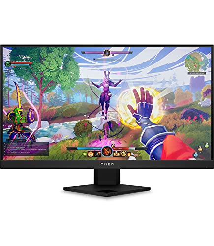 HP OMEN 25i – Monitor Gaming de 25" Full HD (1920 x 1080 a 165Hz, IPS, 1ms, HDMI, Antirreflejo, Eye Ease, Ajuste Inclinación, Joystick Integrado) Negro