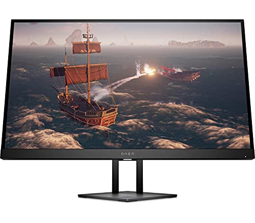 HP OMEN 27i – Monitor Gaming de 27" Quad HD (2560 x 1440 a 165Hz y 2k, IPS, 1ms, HDMI, Antirreflejo, Iluminación Ambiental, Altura e Inclinación Ajustables) Negro