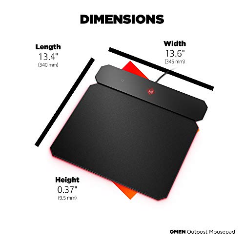 HP OMEN Outpost - Alfombrilla, Negro