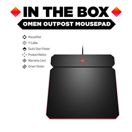 HP OMEN Outpost - Alfombrilla, Negro