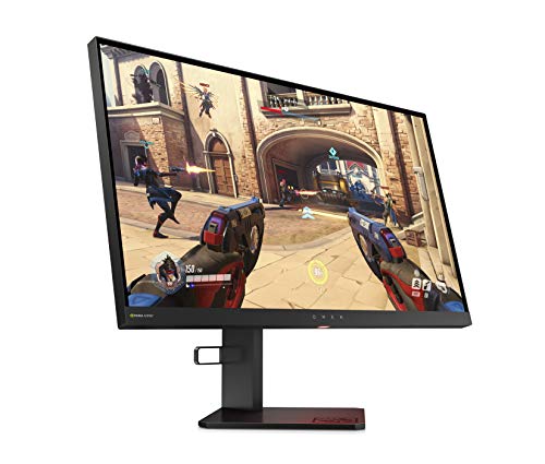 HP OMEN X 25 - Monitor gaming de 25 pulgadas con G-sync + altura ajustable (TN, 240 Hz, 1 ms, FHD 1920 x 1080, 400 nits) negro