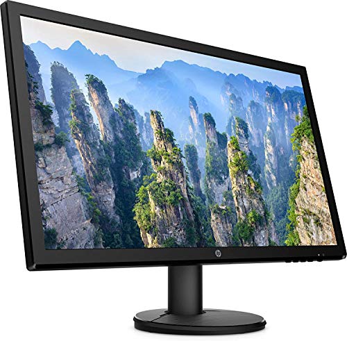 HP V24 - Monitor de 24” FHD 1920 x 1080, 16:9, 1 VGA; 1 HDMI 1.4 (compatible con HDCP, Antirreflectante; Modo Low Blue Light), Negro (9SV73AA)