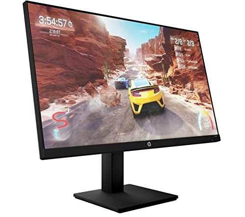 HP X27 - Monitor Gaming de 27” Full HD (1920 x 1080 a 165Hz, IPS, 1ms, HDMI, AMD Freesync Premium, OMEN Gaming Hub, Eye Ease, Antirreflejo, Altura e Inclinación Ajustables) Negro