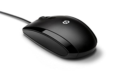 HP X500 - Ratón con cable (3 botones, óptico, USB), negro