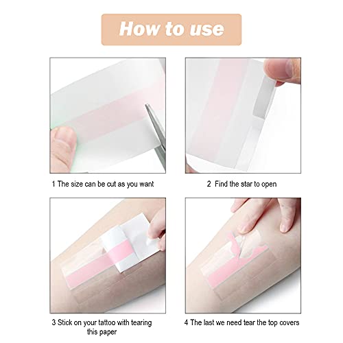 HSAJS 2 rollos de Cinta de Levantamiento de Senos y juego de 4 Silicona pezones,cinta para el cuerpo, push up Cinta de Senos, Boob Tape,Invisible Sujetador Adhesivo para Copa A-E(16.4pies, 50 mm)