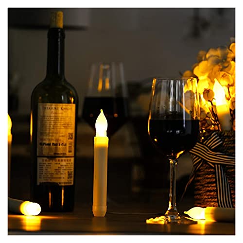 HSJWOSA Seguridad 1pc Flame LED Candle Light Battery Power 2 Modos for Día de San Valentín Romántico Cumpleaños de Navidad Boda Decoración de la Fiesta Ajustable