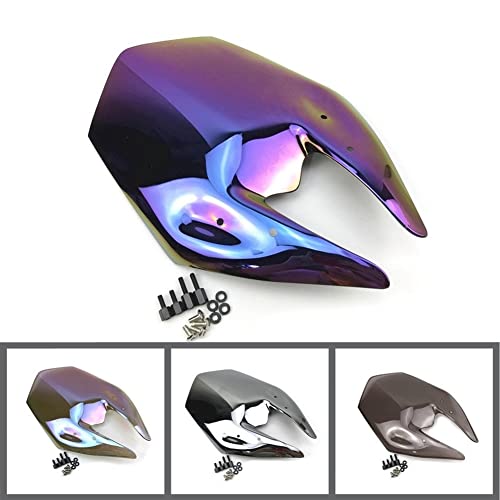 HTKA Moto Parabrisas para Kawasaki Ninja Z800 Z 800 2012 2013 2014 2015 2016 2017 2018 Negro Parabrisas Doble Burbuja (Color : Iridium)