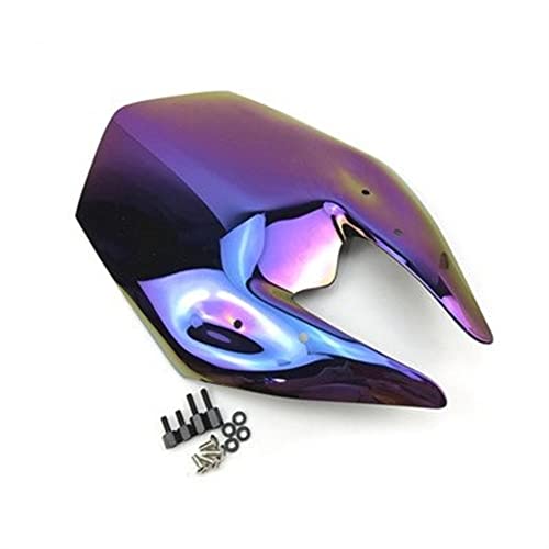 HTKA Moto Parabrisas para Kawasaki Ninja Z800 Z 800 2012 2013 2014 2015 2016 2017 2018 Negro Parabrisas Doble Burbuja (Color : Iridium)