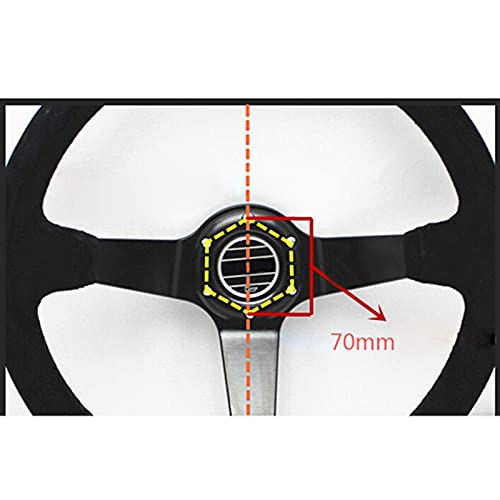 HUAYUWA - Juego de placas adaptadoras para volante Logitech G25/G27 (70 mm)