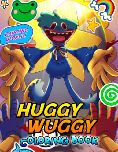 Huggy wuggy Coloring Book: Premium Coloring Pages Of Horror Video Game With Easy And Simple Illustrations For Perfect Gift Birthday Or Holidays