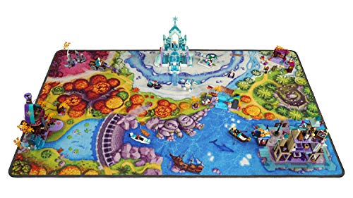 HuggyPlay Alfombra de Juego para niños el Reino del Hielo Frozen Alfombra Infantil 90 x 150 cm
