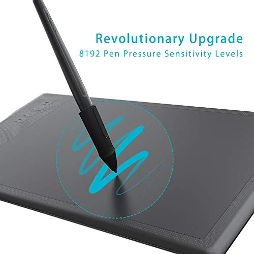 HUION INSPIROY Q11K Tableta Gráfica 11 Pulgadas Tableta Gráfica de Dibujo Inalámbrico Digital Para Lápiz 8192 Niveles De Sensibilidad 8 Teclas De Acceso Directo