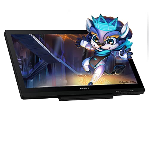 Huion Kamvas 20 2019 Tableta Gráfica con Pantalla, Versión Mejorada de Huion Kamvas GT-191 V2, Monitor de 19.5 Pulgadas, Vidrio Antideslumbrante, 120% sRGB, Función de Inclinación, Soporte Ajustable