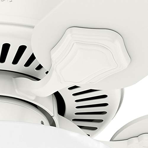 Hunter Fan Company 50905 Hunter Ventilador de techo Swanson de 44 pulgadas con luz de cuenco LED, color blanco fresco