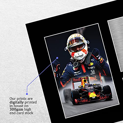 HWC Trading A4 MAX Verstappen Formula 1 Los Regalos Imprimieron La Imagen Firmada del Autógrafo para Los Fanáticos De Las Carreras De La Fórmula 1 De F1