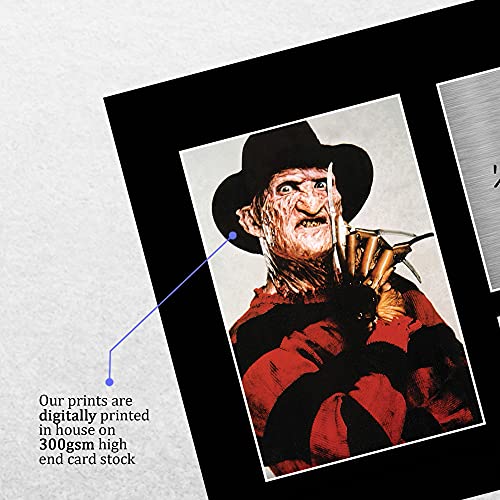 HWC Trading Freddy Krueger A4 Sin Marco Regalo De Visualización De Fotos De Impresión De Imagen Impresa Autógrafo Firmado por Robert Englund Los Aficionados Al Cine