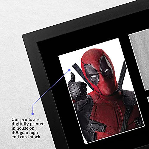 HWC Trading Ryan Reynolds A4 Enmarcado Regalo De Visualización De Fotos De Impresión De Imagen Impresa Autógrafo Firmado por Deadpool Los Aficionados Al Cine