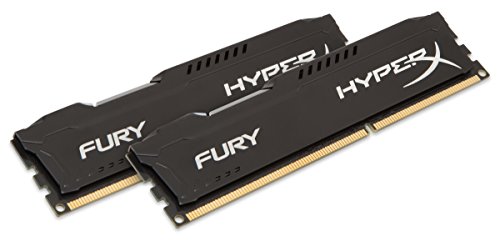 HyperX Fury - Memoria RAM de 16 GB (1866 MHz DDR3 Non-ECC CL10 DIMM, Kit 2x8 GB), Negro