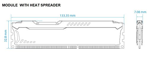 HyperX Fury - Memoria RAM de 4 GB (1866 MHz DDR3 Non-ECC CL10 DIMM), Negro
