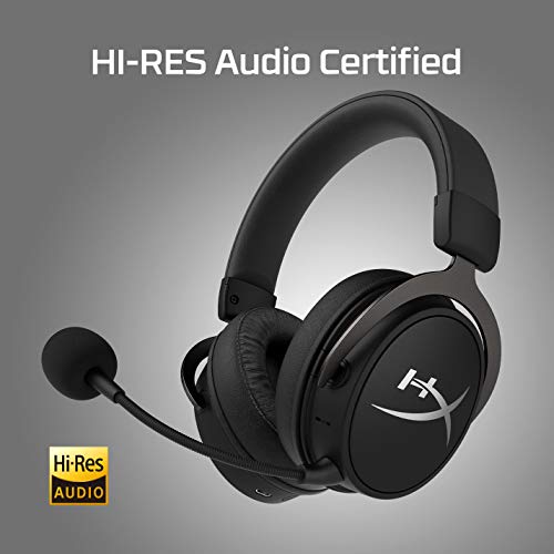 HyperX HX-HSCAM-GM Cloud Mix Cascos de Gaming con Cable y Bluetooth, Color Negro + HX-HSCF-BK Cloud Flight Cascos de Gaming inalámbricos compatibles con PC, PS4 y PS4 Pro, Negro