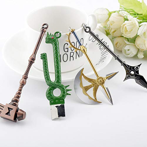I3C Anime The Seven Deadly Sins Meliodas Colgante Llavero Colgante para Accesorios de Cosplay Estilo 4
