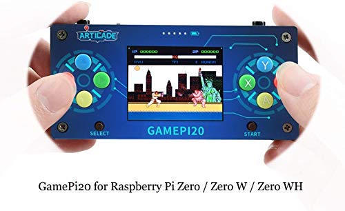 IBest GamePi20 Classic Mini Portable Retro Video Game Console for Raspberry Pi Zero/Zero W/Zero WH, with 2.0inch IPS Display
